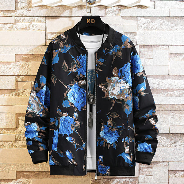 Japanese style Men's flower Coat