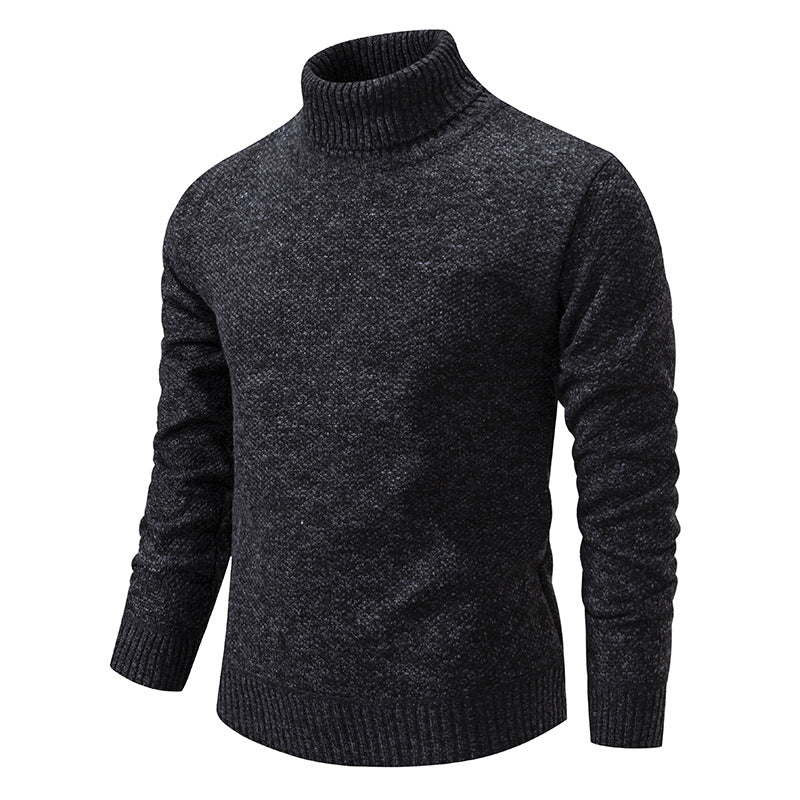 Men's Solid Color turtleneck Sweater