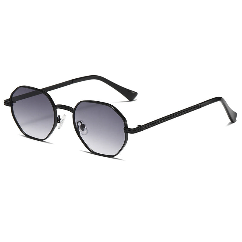 Men's And Women's Fashion Polygon Hexagon Gradient Sunglasses