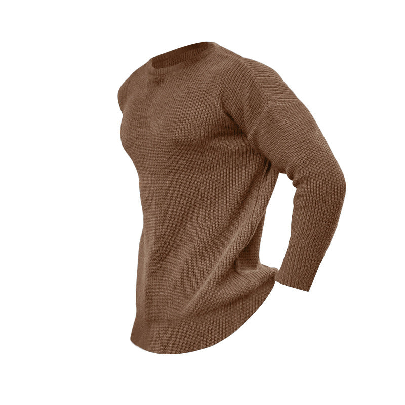 Maglione pullover lavorato a maglia alla moda da uomo