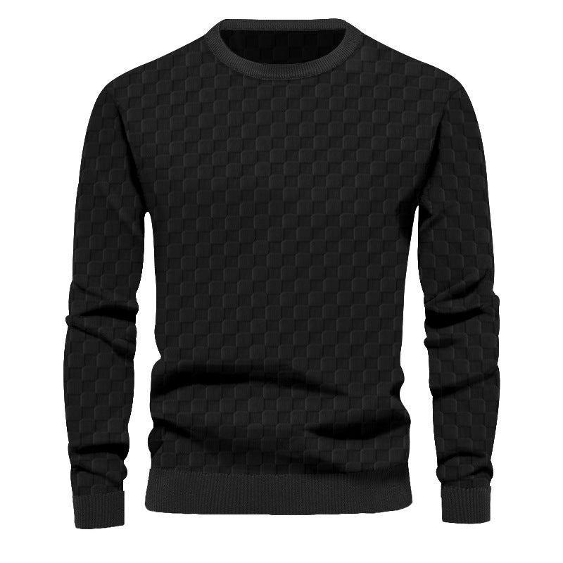 Maglione girocollo casual a maniche lunghe