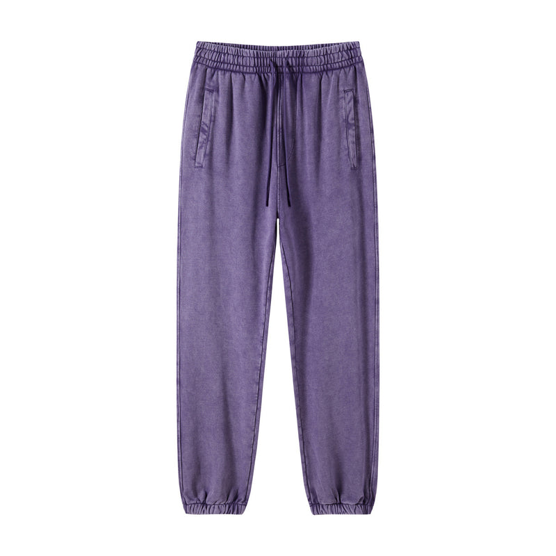 Waxed Old Loose Trousers Men's Wash Sweatpants