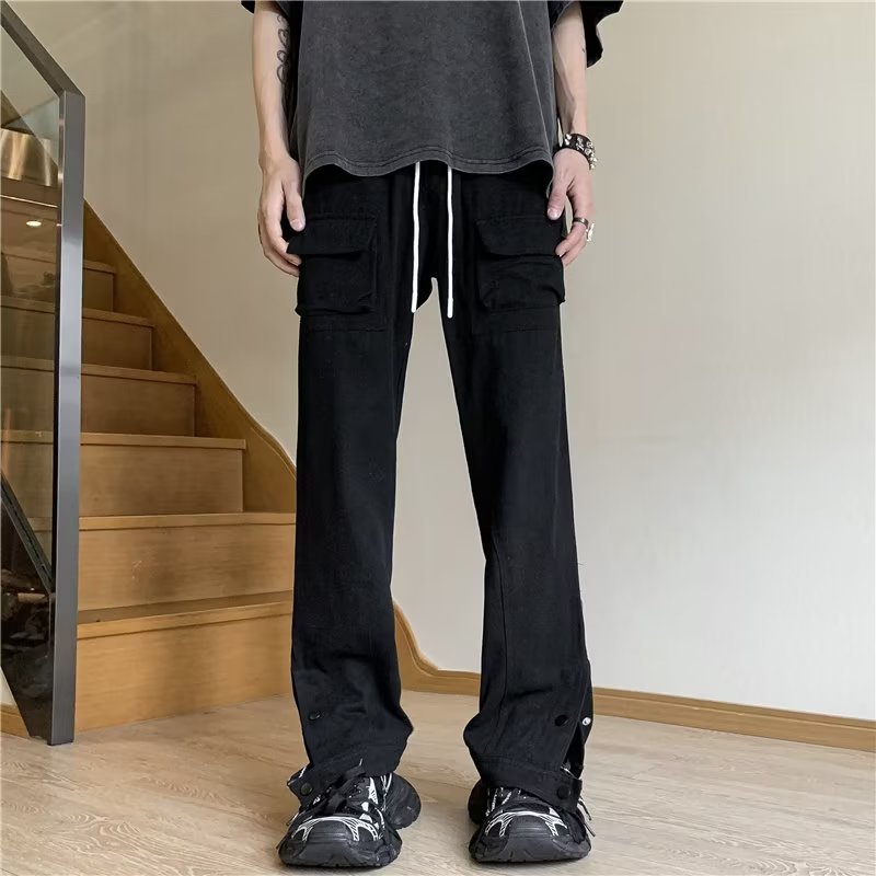 Mid-waist Casual Loose Trousers