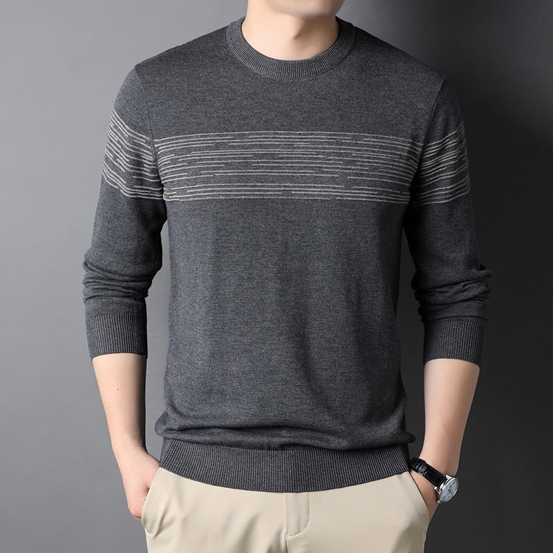 Long Sleeve Straight Men's Sweater