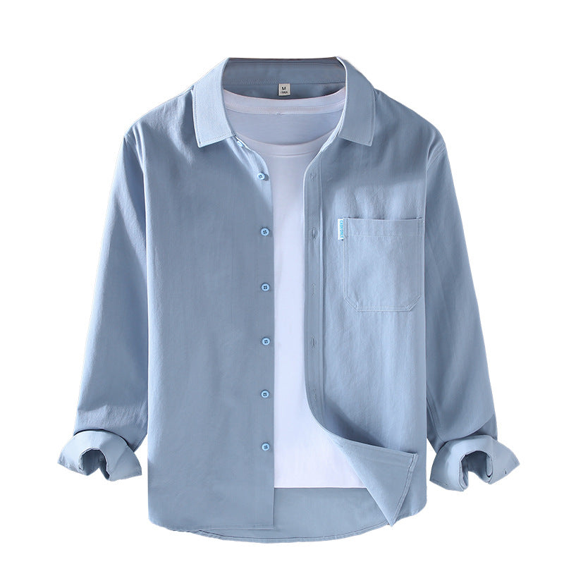 Cotton Long-sleeved Simple Workwear Shirt Men's