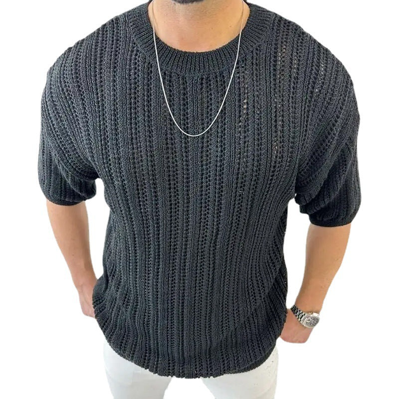 Men's European And American Slim Fit Thin Sweater