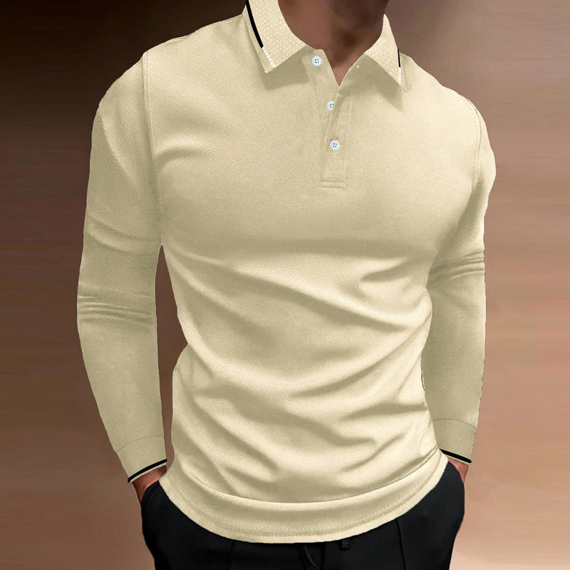 Autumn Sports Fitness Casual Stand Collar Vertical Long-sleeved Shirt