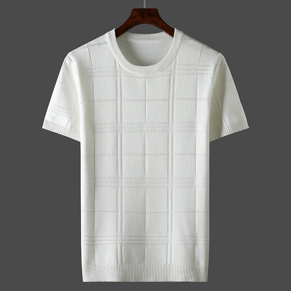 Men's Round Neck Plus-sized Short Sleeve t-shirt