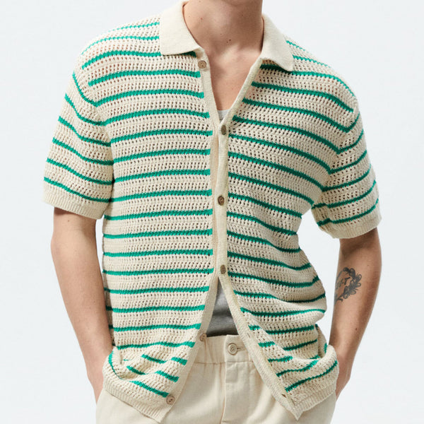 Men's Striped Wool Casual shirt