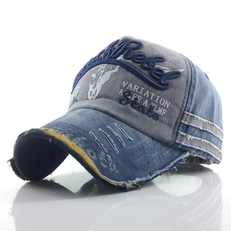 Casual Distressed Bull Head Baseball Hat