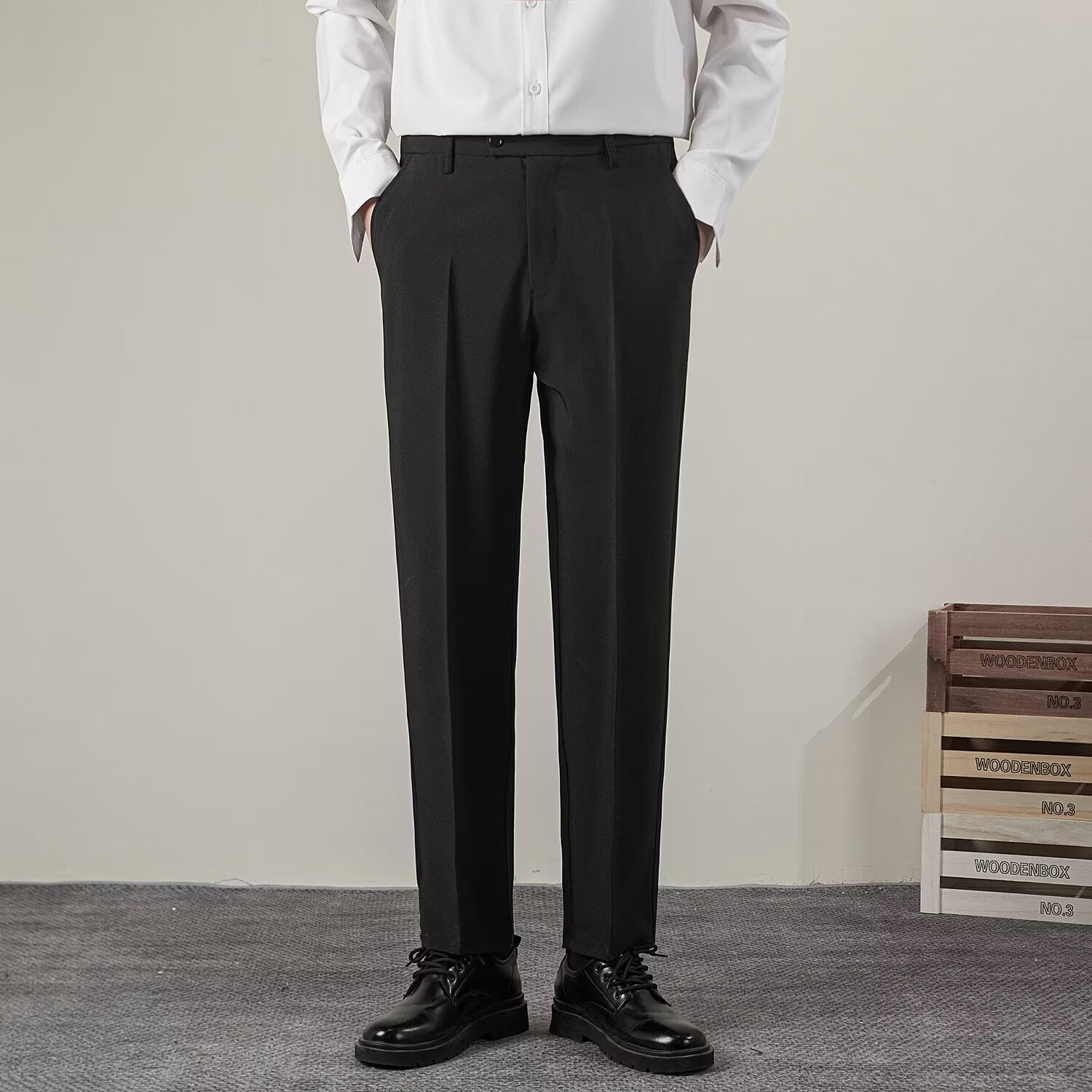 Men's Straight Casual Suit Pants