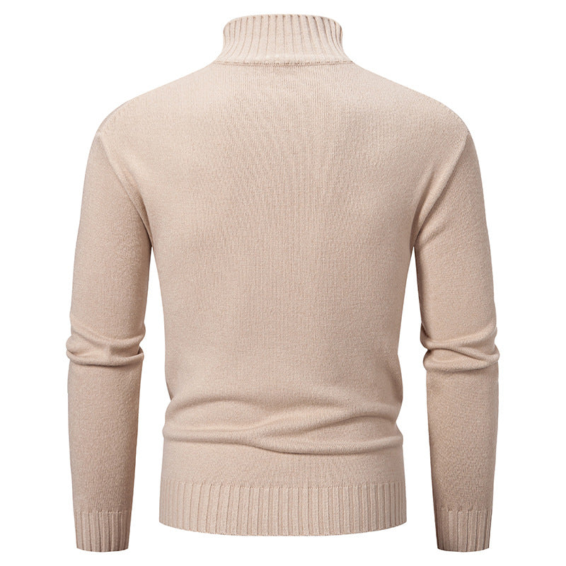 Maglione dolcevita slim-fit casual da uomo