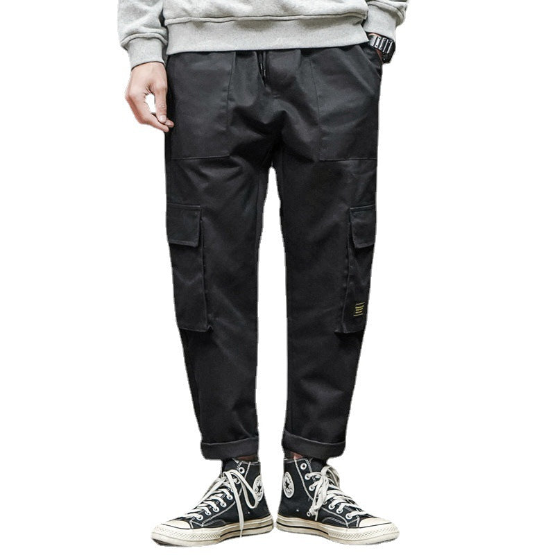 Straight Cargo Pants Men's Trousers