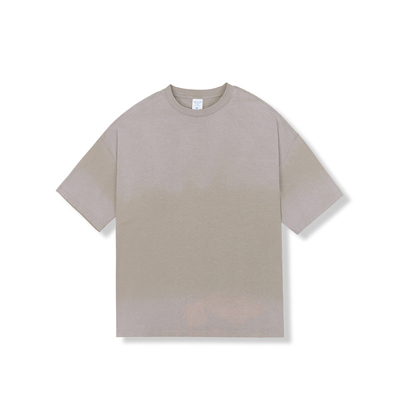 Pure Cotton Washed Old Tie-dyed Short-sleeved T-shirt