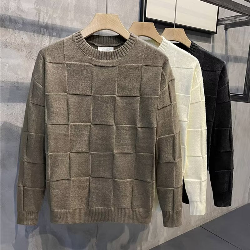 Maglione girocollo a maniche lunghe da uomo