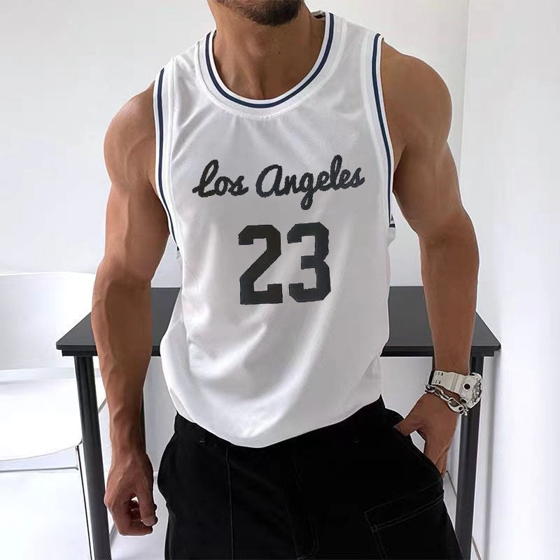 Mesh Quick-drying Sports Trendy Retro Jersey Men