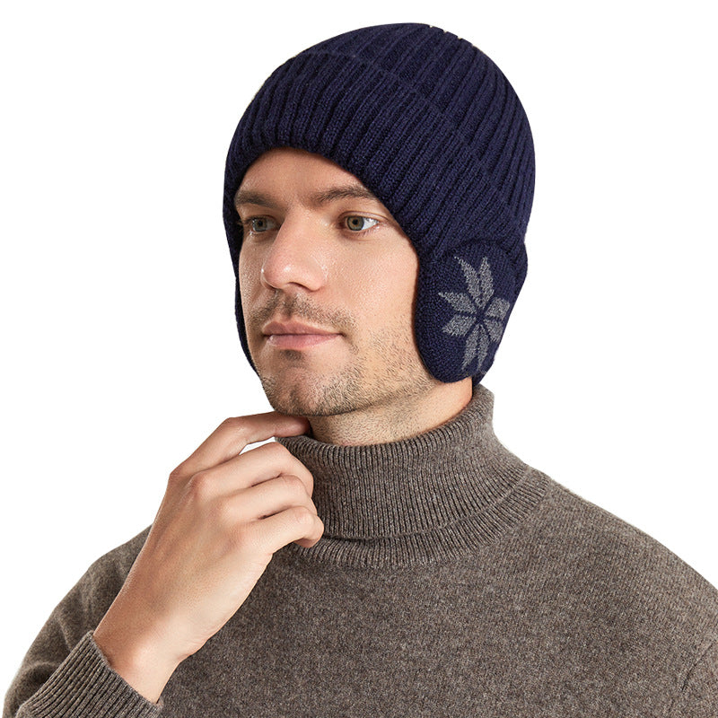 Thermal Knitting Woolen Cap Men's