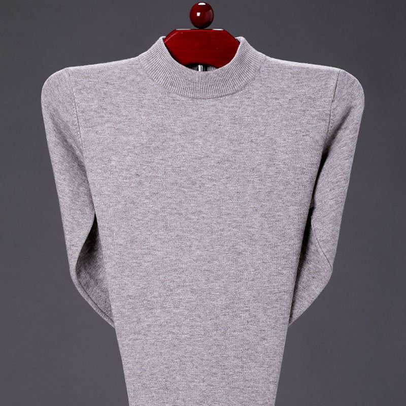 Men's Casual Mock Neck Sweater