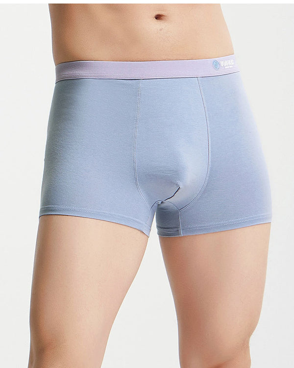 Men's Comfortable Mid-waist White boxers