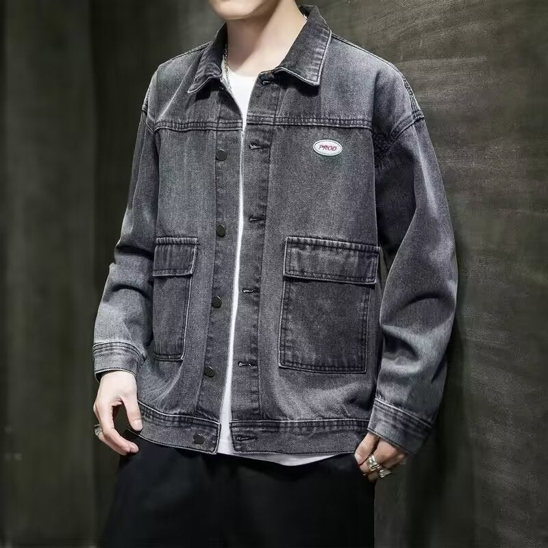 High-end Korean Denim Jacket Men's Spring And Autumn