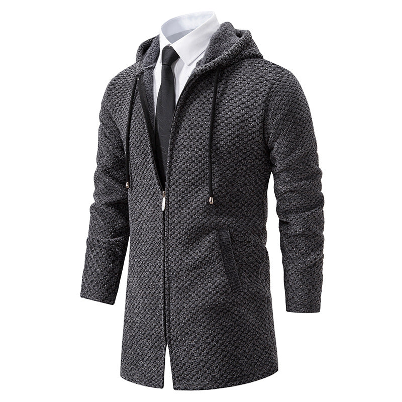 Men's Solid Color Cardigan Sweater