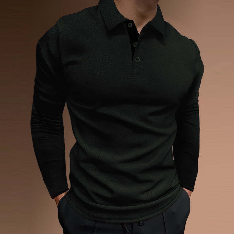 Sports Fitness Casual Stand Collar Stretch Vertical Bar Long Sleeve t-shirt