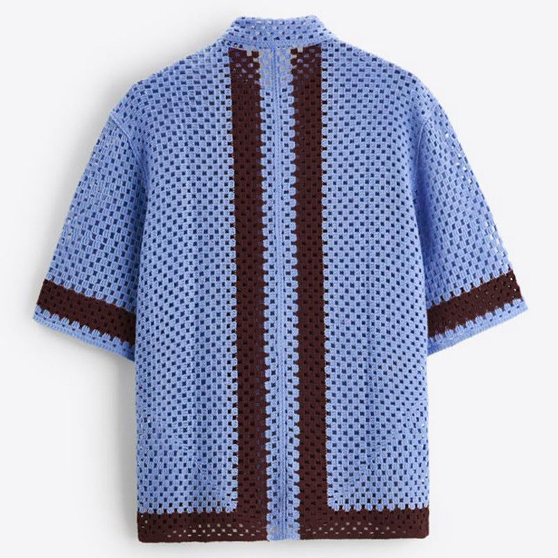 European And American Summer Hollow Sweater Men