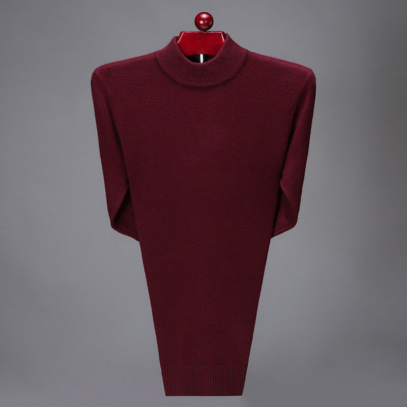 Men's Casual Mock Neck Sweater