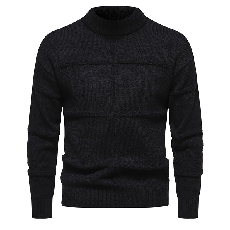 Maglione casual slim-fit con scollo a giro