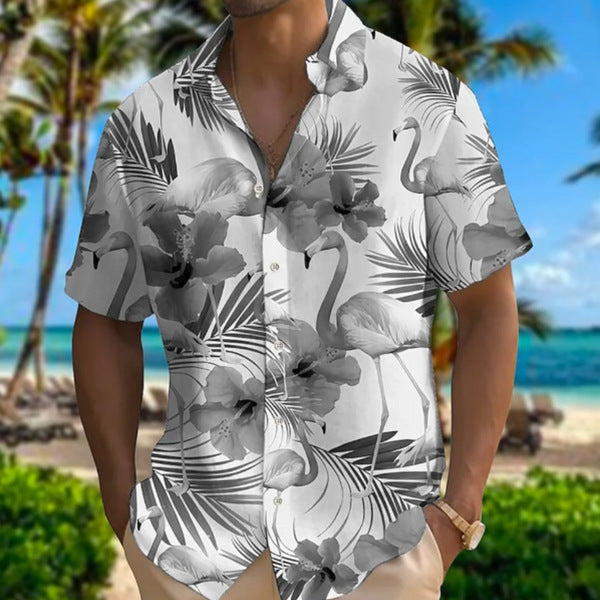 Men's Digital Printing Short Sleeve Shirt