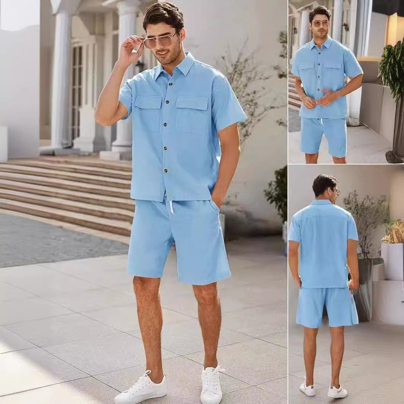 Sports And Leisure Suit Men's Short Sleeve Suit