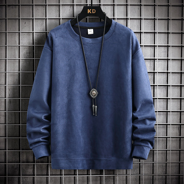 Spring And Autumn Suede Sweater Men's