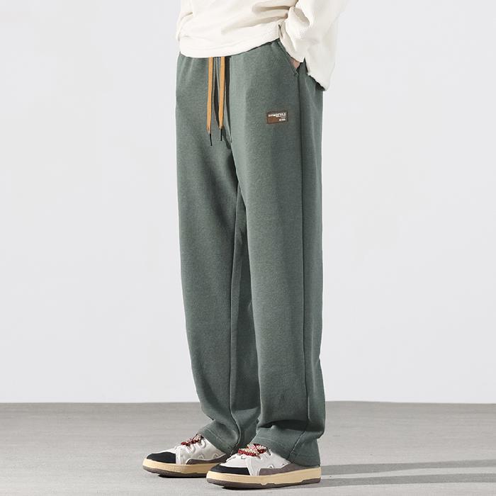 Spring And Summer New Knitted Japanese Loose Straight Mop Casual Pants