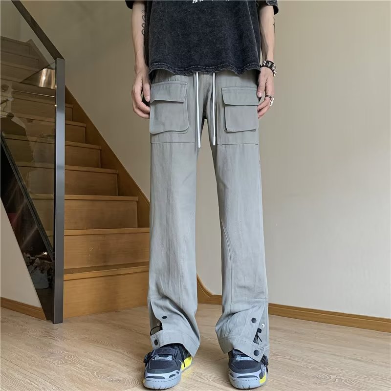 Mid-waist Casual Loose Trousers