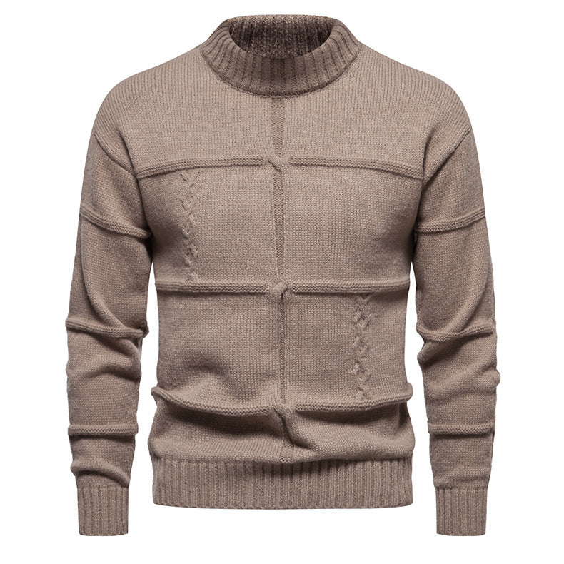 Maglione casual slim-fit con scollo a giro