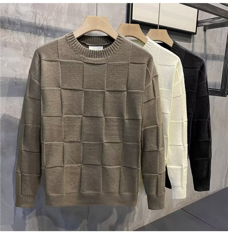 Maglione girocollo a maniche lunghe da uomo