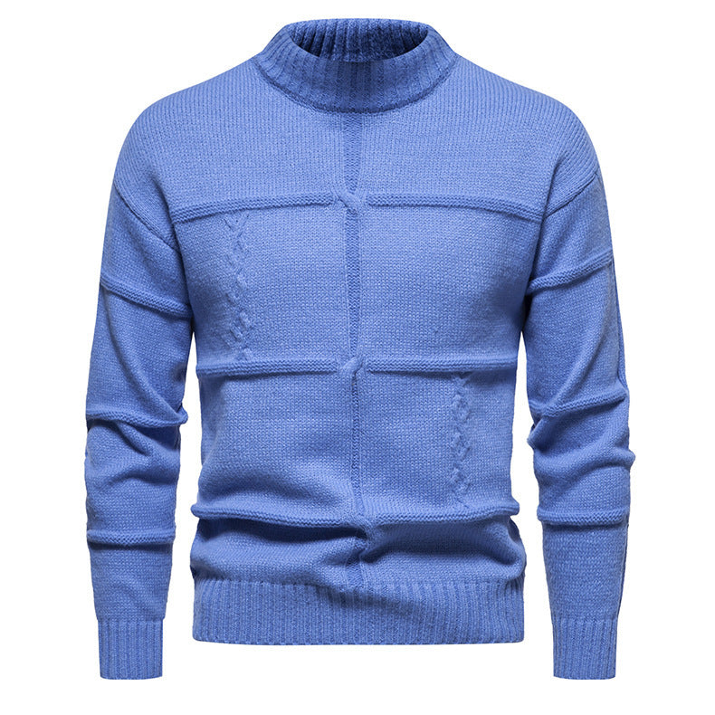 Maglione casual slim-fit con scollo a giro