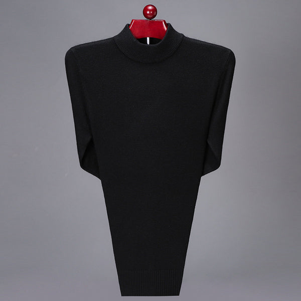 Men's Casual Mock Neck Sweater