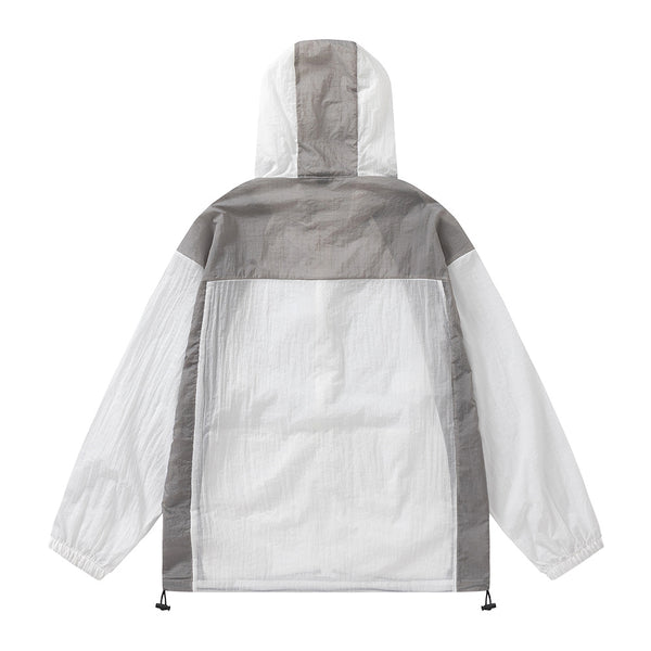 Contrast Patchwork Lightweight Sun Protection jacket