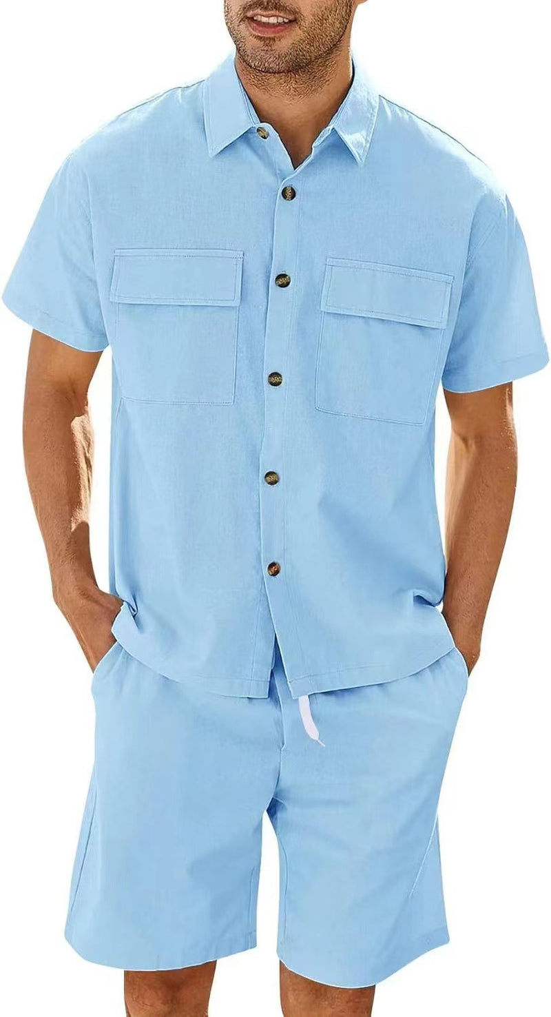 Sports And Leisure Suit Men's Short Sleeve Suit