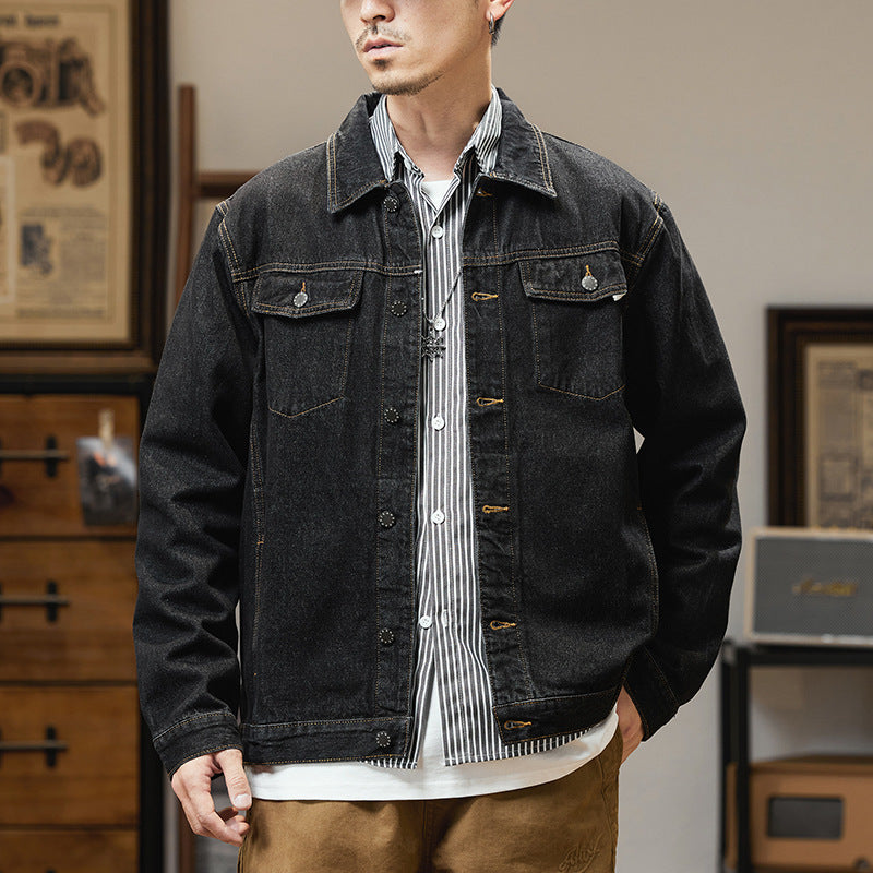 Retro Denim Jacket Men's