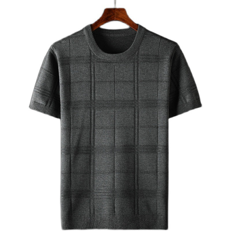 Men's Round Neck Plus-sized Short Sleeve t-shirt