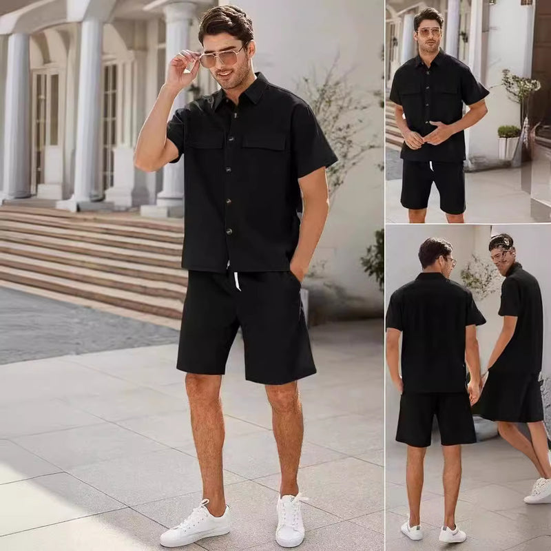 Sports And Leisure Suit Men's Short Sleeve Suit