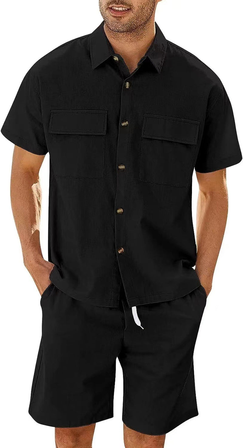 Sports And Leisure Suit Men's Short Sleeve Suit