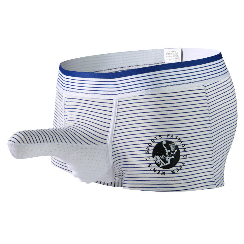 Striped Bullet Separation Boxer Shorts Men