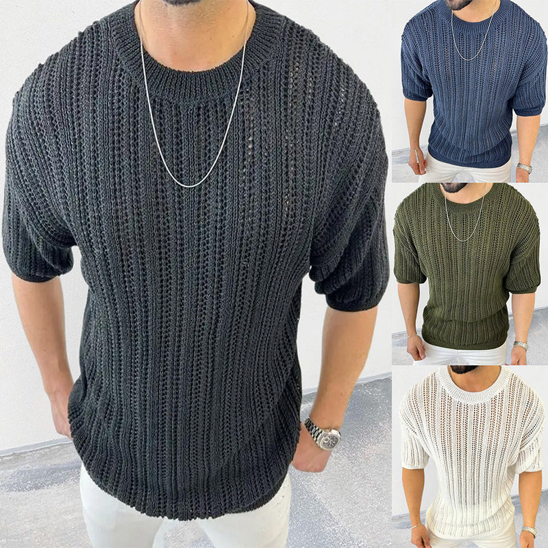 Men's European And American Slim Fit Thin Sweater