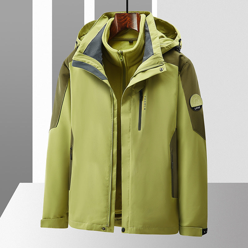 Three-in-one Removable Windproof Waterproof Jacket