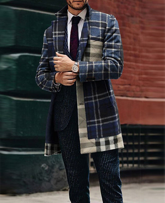 Printed coat for men