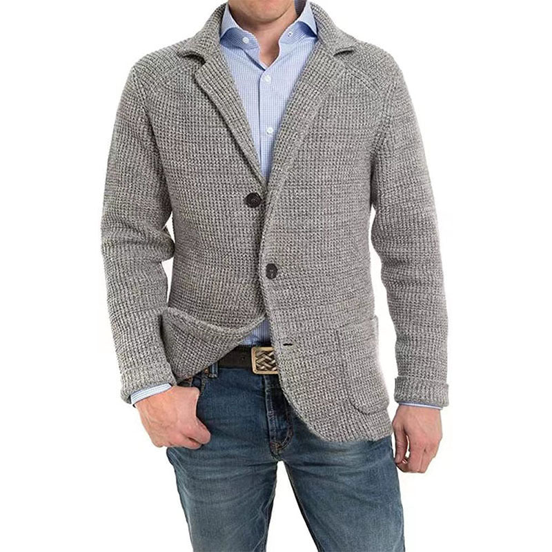 Men's Casual Knitted Cardigan Sweater