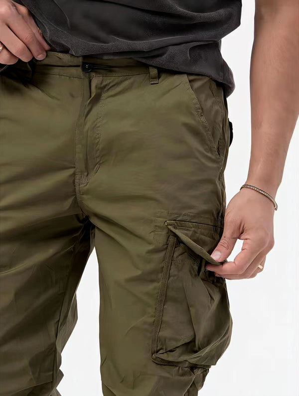 Pantalones de mono tejidos con bolsillo tridimensional para hombre